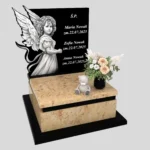 Nagrobek dla dziecka z grawerem anioła z granitu D 72 zdjęcie 43