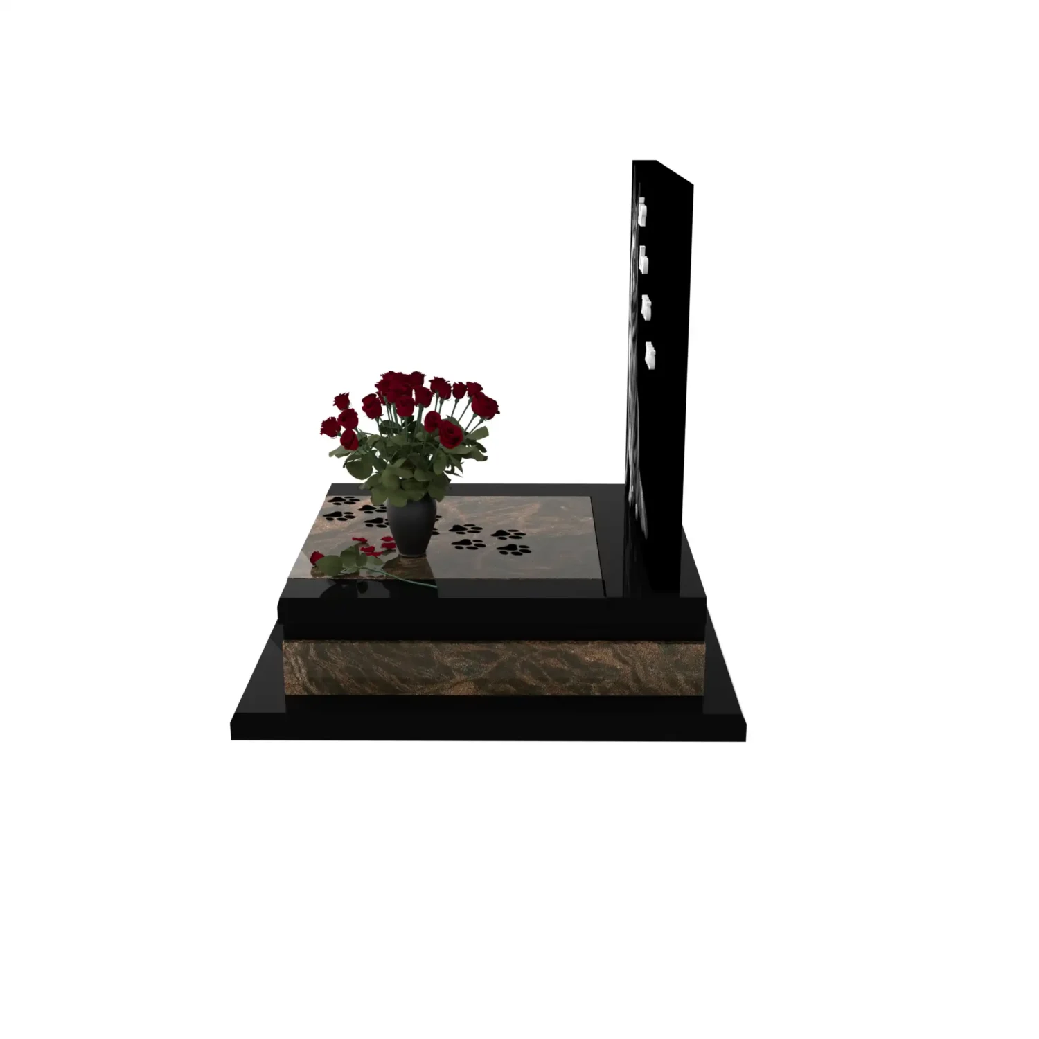 Nagrobek dla zwierząt grawerem psa z granitu ZW 8+360 – photo №3