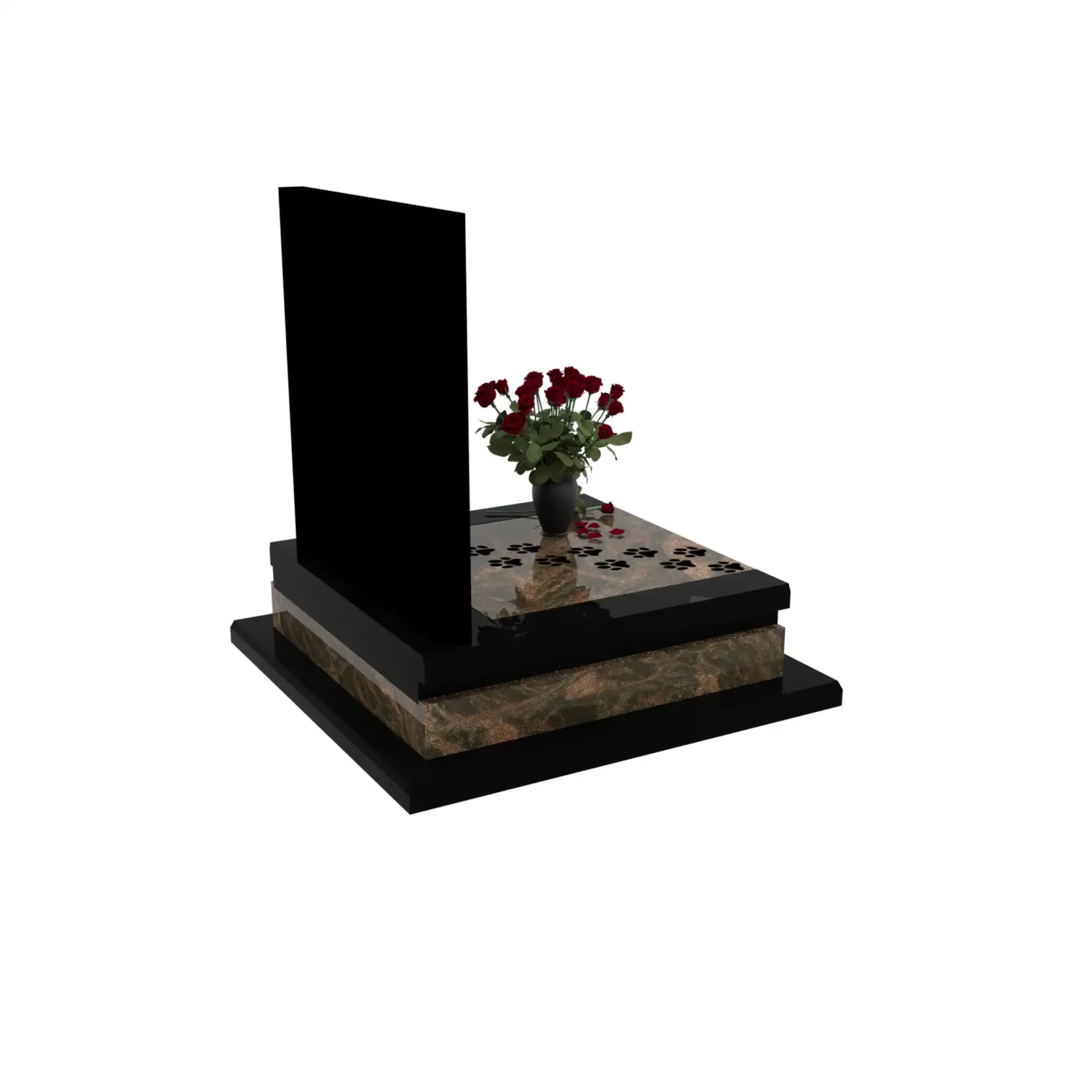 Nagrobek dla zwierząt grawerem psa z granitu ZW 8+360 – photo №8