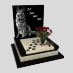 Nagrobek dla zwierząt grawerem psa z granitu ZW 8 zdjęcie 30