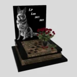 Nagrobek dla zwierząt grawerem psa z granitu ZW 8 zdjęcie 31