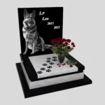 Nagrobek dla zwierząt grawerem psa z granitu ZW 8 zdjęcie 34