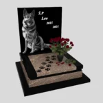 Nagrobek dla zwierząt grawerem psa z granitu ZW 8 zdjęcie 35