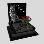 Nagrobek dla zwierząt grawerem psa z granitu ZW 8 zdjęcie 36