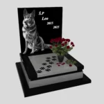 Nagrobek dla zwierząt grawerem psa z granitu ZW 8 zdjęcie 38