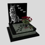 Nagrobek dla zwierząt grawerem psa z granitu ZW 8 zdjęcie 39