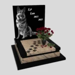 Nagrobek dla zwierząt grawerem psa z granitu ZW 8 zdjęcie 42