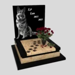 Nagrobek dla zwierząt grawerem psa z granitu ZW 8 zdjęcie 43