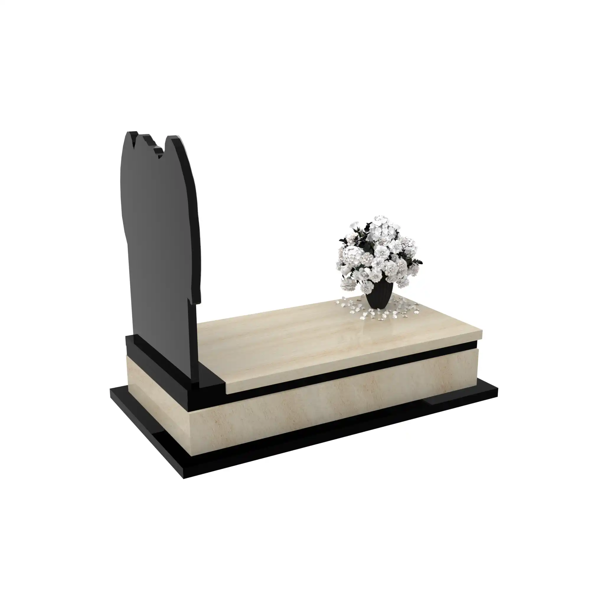 Nagrobek pojedynczy z grawerem anioła CK 162+360 – photo №8