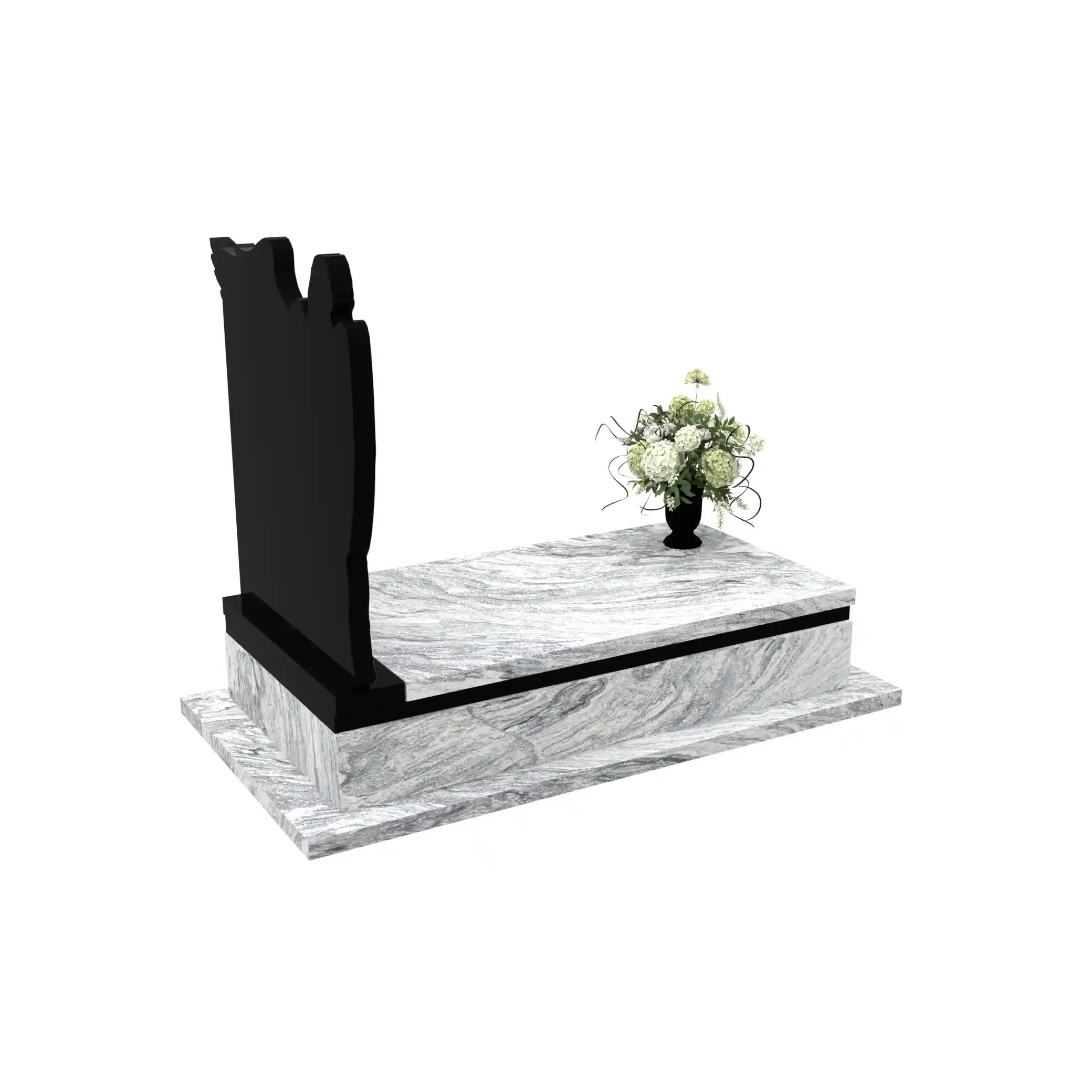 Nagrobek pojedynczy z grawerem anioła CK 163+360 – photo №8