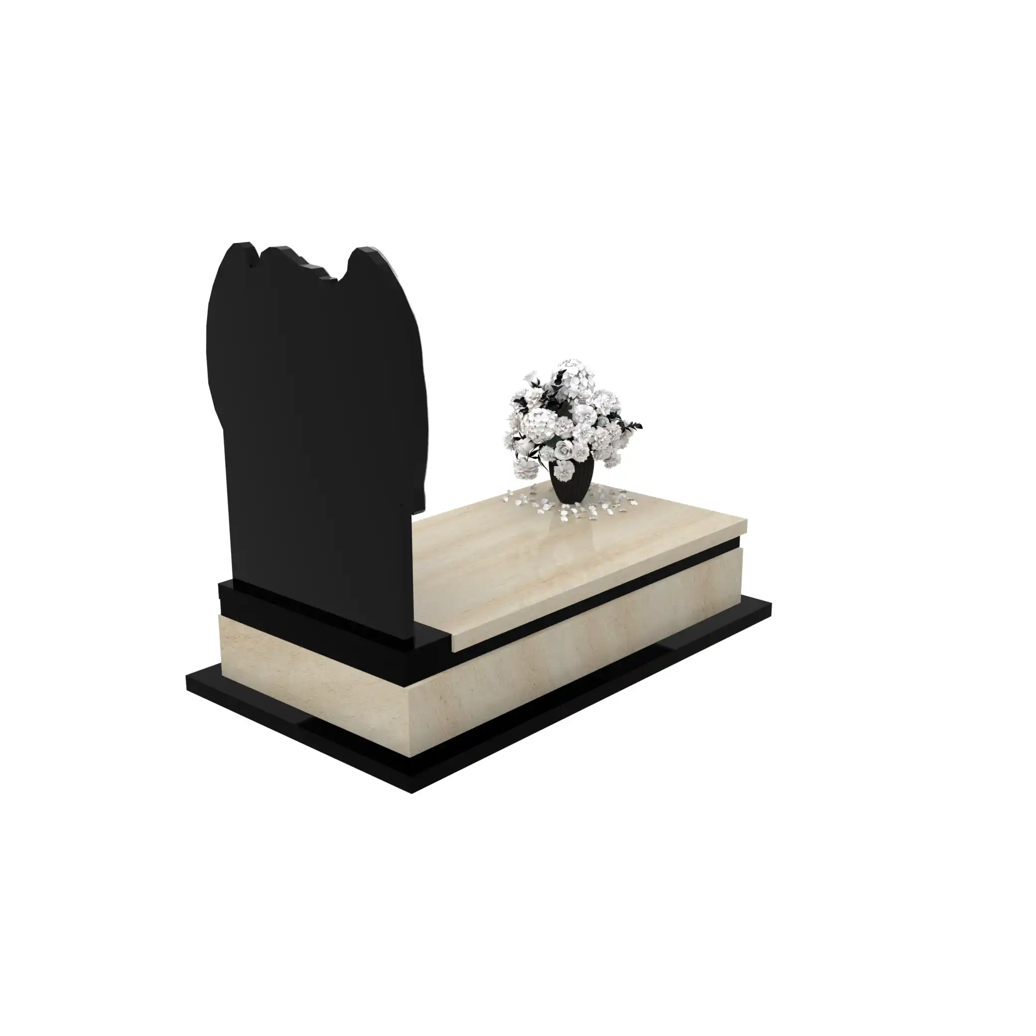 Nagrobek pojedynczy z grawerem anioła CK 162+360 – photo №7