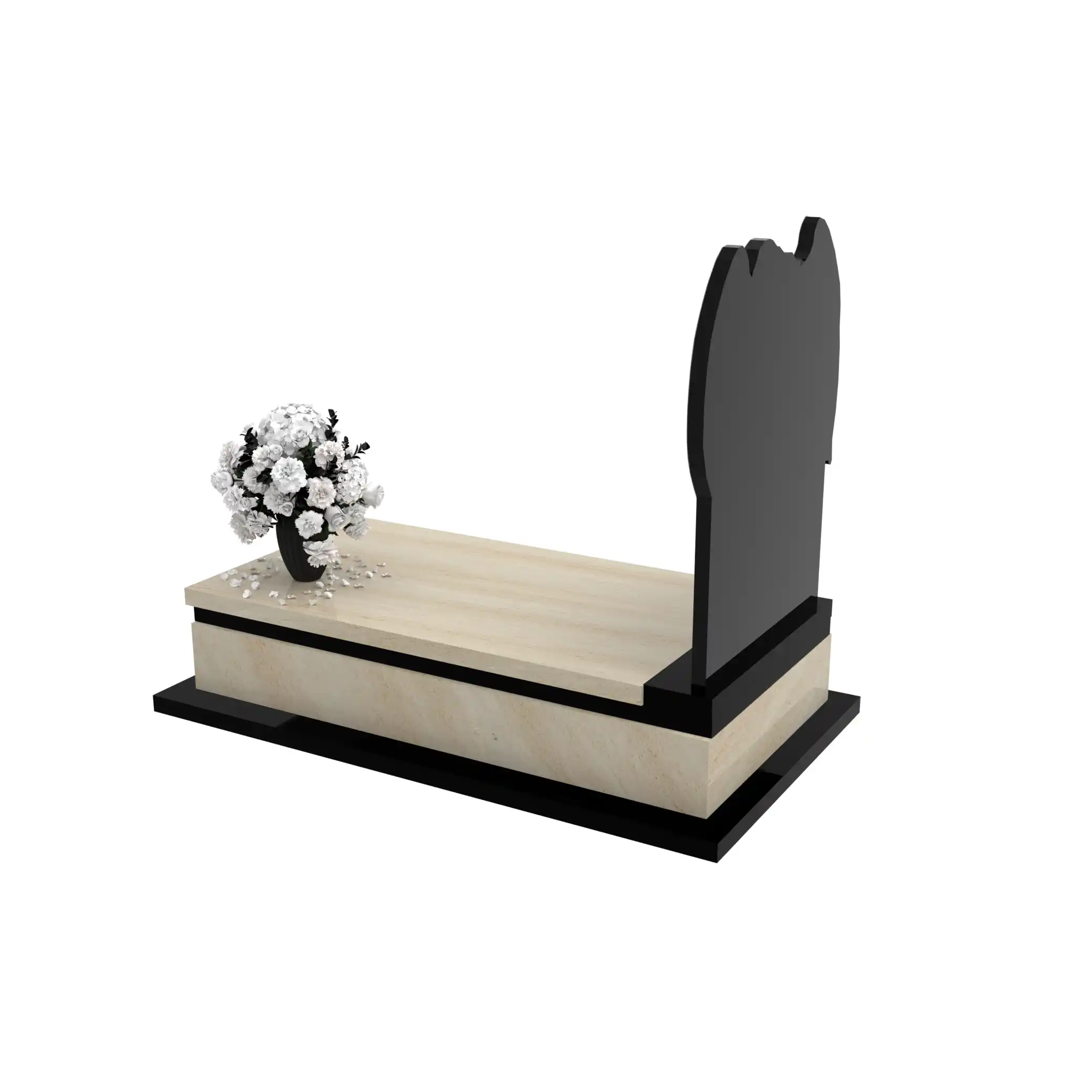 Nagrobek pojedynczy z grawerem anioła CK 162+360 – photo №4