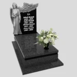 Nagrobek pojedynczy z grawerem anioła CK 163 zdjęcie 35
