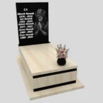 Nagrobek pojedynczy z grawerem Jezusa z granitu CK 161 zdjęcie 30