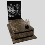 Nagrobek pojedynczy z grawerem Jezusa z granitu CK 161 zdjęcie 31