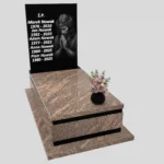 Nagrobek pojedynczy z grawerem Jezusa z granitu CK 161 zdjęcie 35