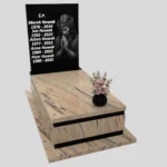 Nagrobek pojedynczy z grawerem Jezusa z granitu CK 161 zdjęcie 41