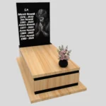 Nagrobek pojedynczy z grawerem Jezusa z granitu CK 161 zdjęcie 43