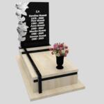 Nagrobek pojedynczy z rzeźbą kwiatów CK 158 zdjęcie 34