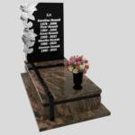 Nagrobek pojedynczy z rzeźbą kwiatów CK 158 zdjęcie 35
