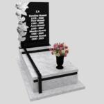 Nagrobek pojedynczy z rzeźbą kwiatów CK 158 zdjęcie 37