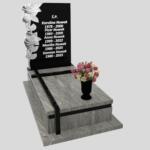Nagrobek pojedynczy z rzeźbą kwiatów CK 158 zdjęcie 40