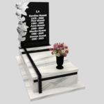 Nagrobek pojedynczy z rzeźbą kwiatów CK 158 zdjęcie 42