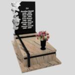 Nagrobek pojedynczy z rzeźbą kwiatów CK 158 zdjęcie 44