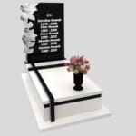 Nagrobek pojedynczy z rzeźbą kwiatów CK 158 zdjęcie 46