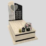 Nagrobek pojedynczy z rzeźbą skrzydła i serca CK 164 zdjęcie 40