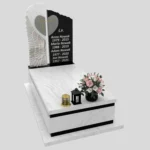 Nagrobek pojedynczy z rzeźbą skrzydła i serca CK 164 zdjęcie 43