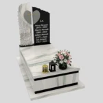 Nagrobek pojedynczy z rzeźbą skrzydła i serca CK 164 zdjęcie 44