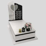 Nagrobek pojedynczy z rzeźbą skrzydła i serca CK 164 zdjęcie 47