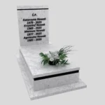 Nagrobek pojedynczy z tablicą o klasycznej formie z granitu CK 165 zdjęcie 33