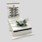 Nagrobek pojedynczy z tablicą o klasycznej formie z granitu CK 165 zdjęcie 39