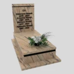 Nagrobek pojedynczy z tablicą o klasycznej formie z granitu CK 165 zdjęcie 41