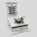 Nagrobek pojedynczy z tablicą o klasycznej formie z granitu CK 165 zdjęcie 44