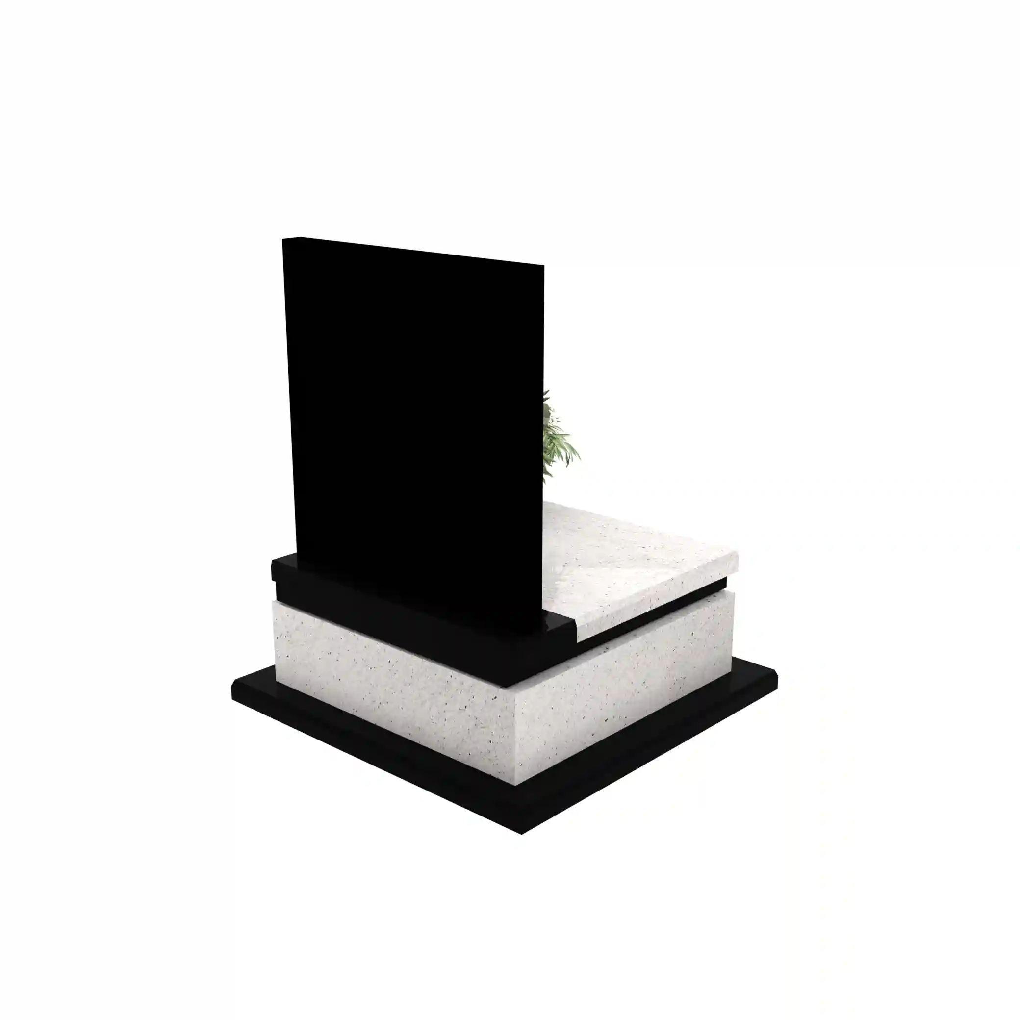 Nagrobek urnowy z grawerem Matki Boskiej w subtelnej, artystycznej formie z granitu U 111+360 – photo №7