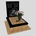 Nagrobek dla dziecka z grawerem Matki Bożej, Jezusa i dzieciątka D 69 zdjęcie 47