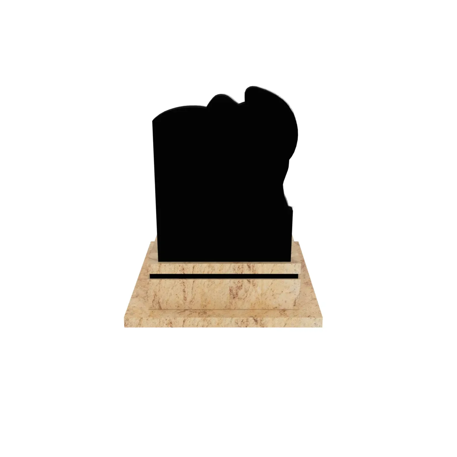 Nagrobek urnowy z artystyczną rzeźbą anioła z granitu U 112+360 – photo №6