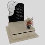 Nagrobek urnowy z artystyczną rzeźbą anioła z granitu U 112 zdjęcie 30