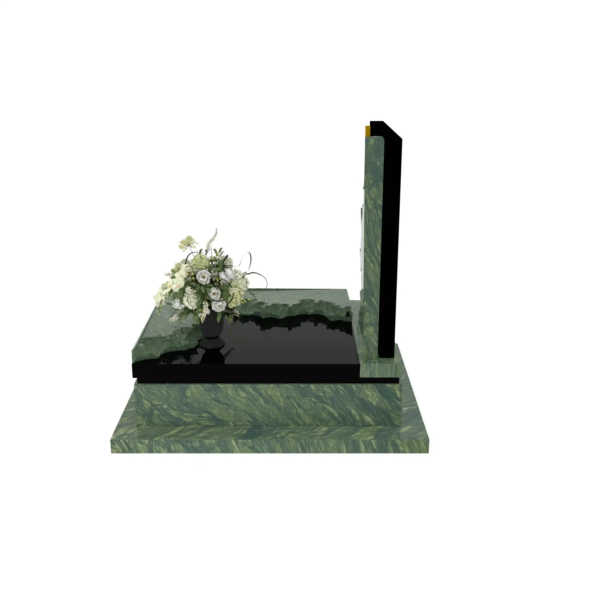 Nagrobek urnowy z wyciętą tablicą z granitu U 107+360 – photo №3