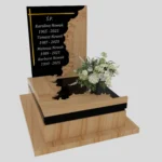 Nagrobek urnowy z wyciętą tablicą z granitu U 107 zdjęcie 43