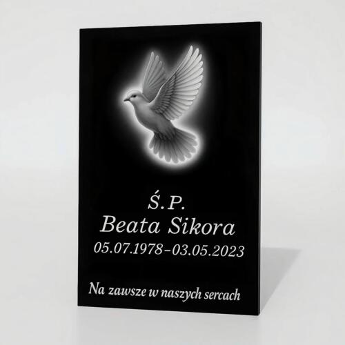 Tablica na pomnik grawerem