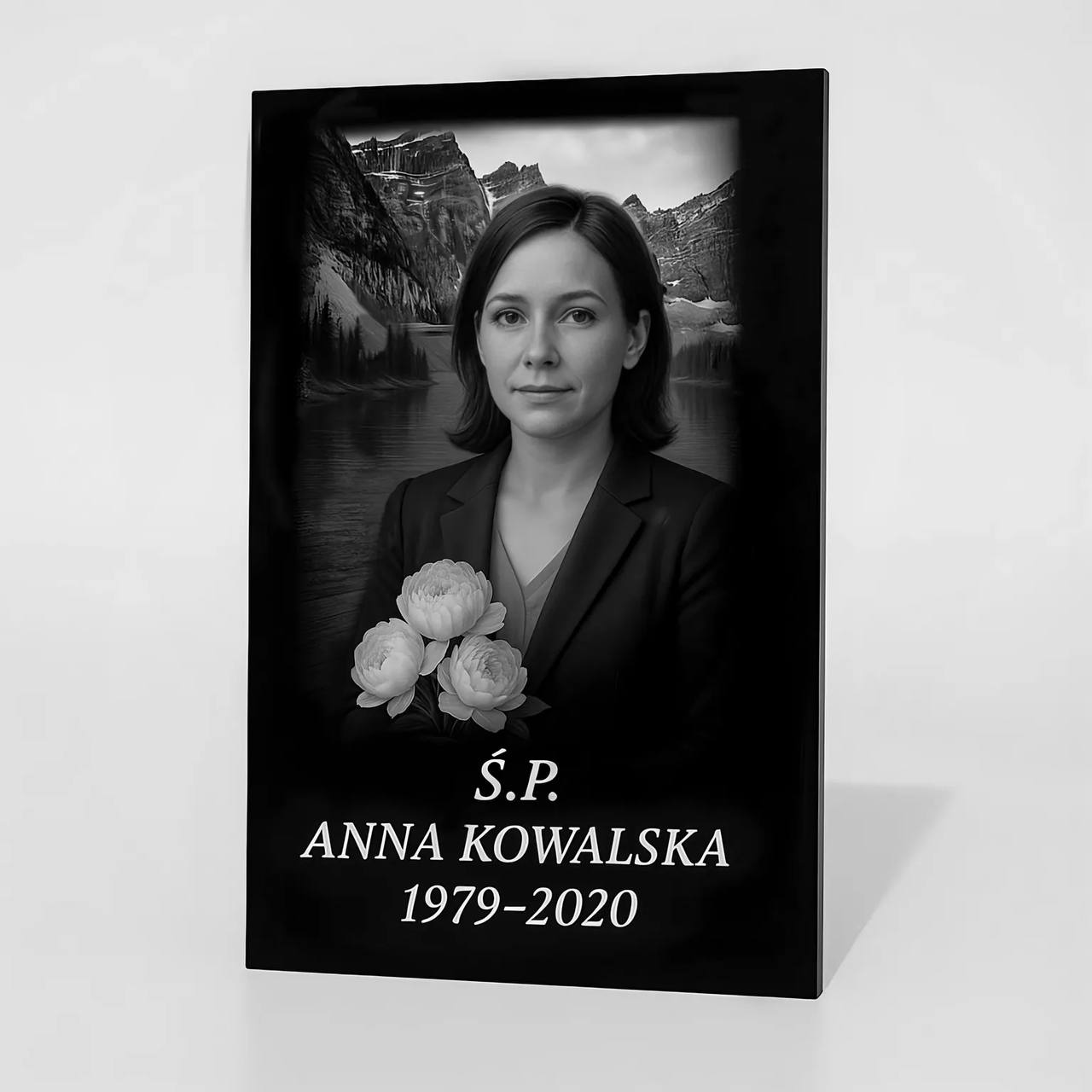 Tabliczka grawerowana ze zdjęciem na pomnik TG-6 zdjęcie 15