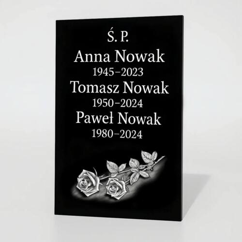 Tablica na pomnik grawerem