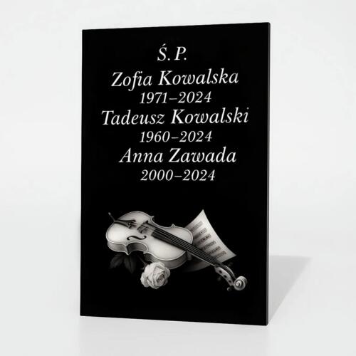 Tablica na pomnik grawerem