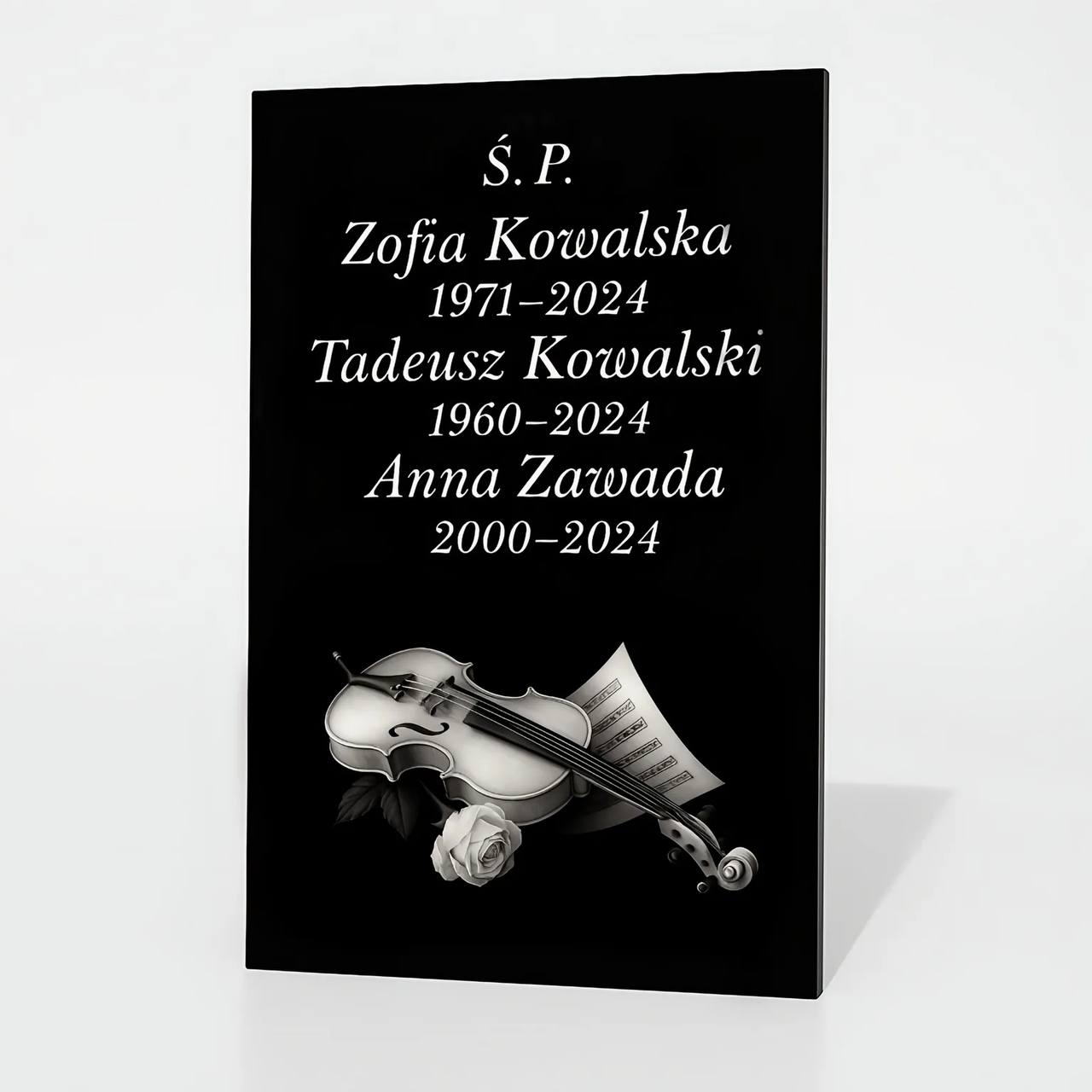 Tablica na pomnik grawerem TG-8 zdjęcie 15