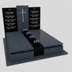 Nagrobek podwójny z rzezbionym krzyzem CK 113 zdjęcie 36