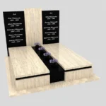 Nagrobek podwójny z rzezbionym krzyzem CK 113 zdjęcie 39